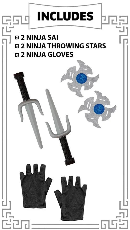 Disfraz de Ninja Azul con Accesorios Infantil Ninjas Widmann